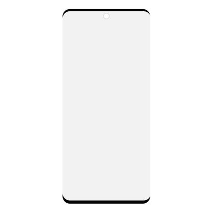 Curved edge tempered glass screen protector film with cutout for speaker