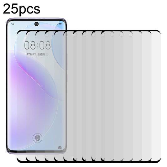 25-pack curved-edge tempered glass screen protectors for full-screen coverage
