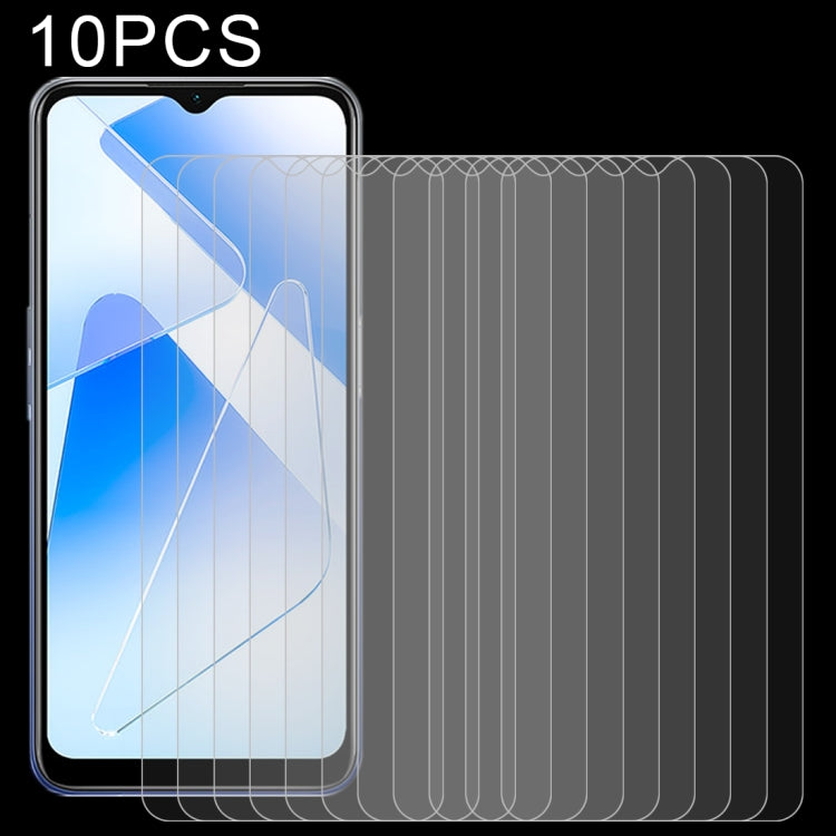 Tempered glass screen protector set with one film applied on a phone screen and more included