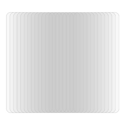 Stack of tempered glass screen protector films with rounded 2.5D edges