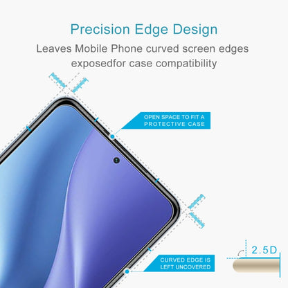 2.5D tempered glass screen protector with precision cutout for phone edges