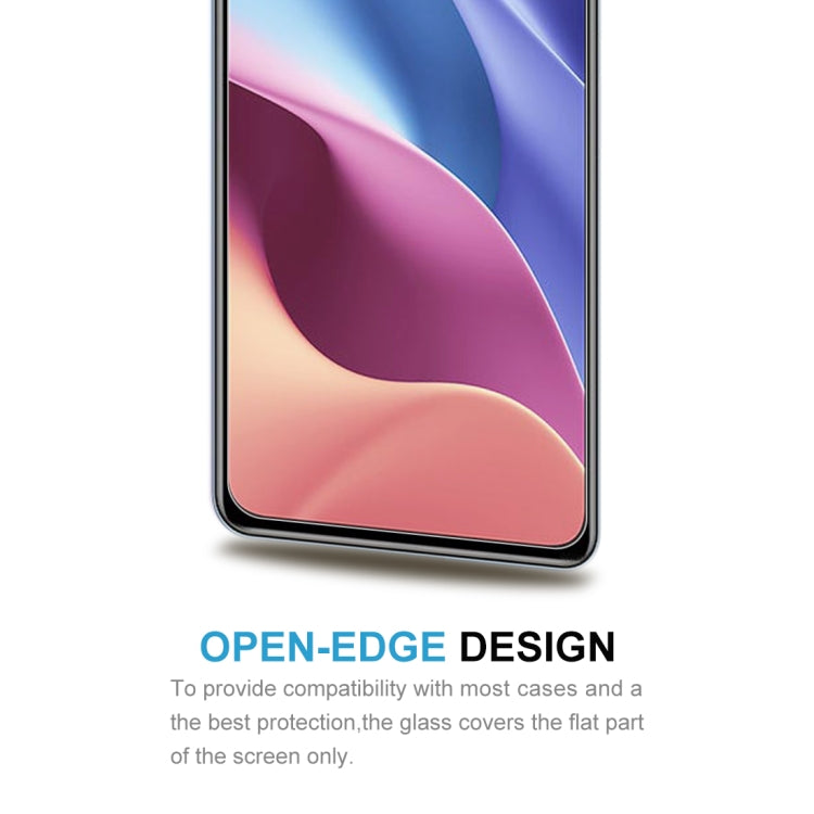 Tempered glass screen protector with open-edge design for smartphone