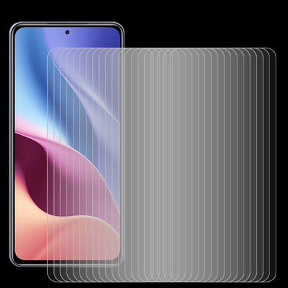 Tempered glass screen protector film set with multiple rounded 2.5D pieces
