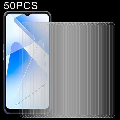 50-piece tempered glass screen protector film set with rounded 2.5D edges