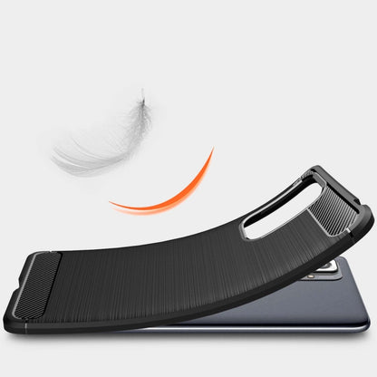 Black brushed-texture TPU case with side grip texture for Xiaomi Redmi Note 10 Pro