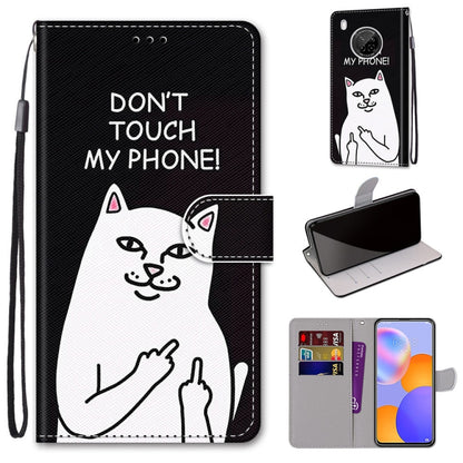 Coloured Drawing Cross Texture Horizontal Flip PU Leather Case with Holder & Card Slots & Wallet & Lanyard, For LG Stylo 7 5G, For Huawei Y9a, For Honor 10X Lite, For Nokia 2.4, For Nokia 3.4