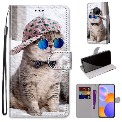 Coloured Drawing Cross Texture Horizontal Flip PU Leather Case with Holder & Card Slots & Wallet & Lanyard, For LG Stylo 7 5G, For Huawei Y9a, For Honor 10X Lite, For Nokia 2.4, For Nokia 3.4