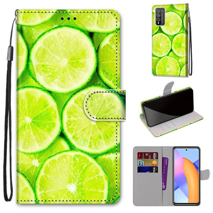Coloured Drawing Cross Texture Horizontal Flip PU Leather Case with Holder & Card Slots & Wallet & Lanyard, For LG Stylo 7 5G, For Huawei Y9a, For Honor 10X Lite, For Nokia 2.4, For Nokia 3.4