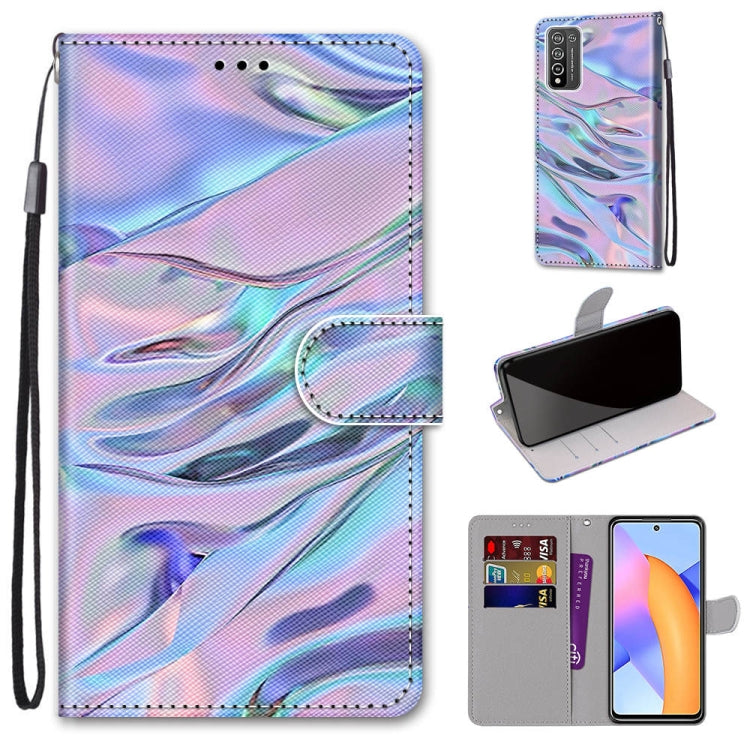 Coloured Drawing Cross Texture Horizontal Flip PU Leather Case with Holder & Card Slots & Wallet & Lanyard, For LG Stylo 7 5G, For Huawei Y9a, For Honor 10X Lite, For Nokia 2.4, For Nokia 3.4