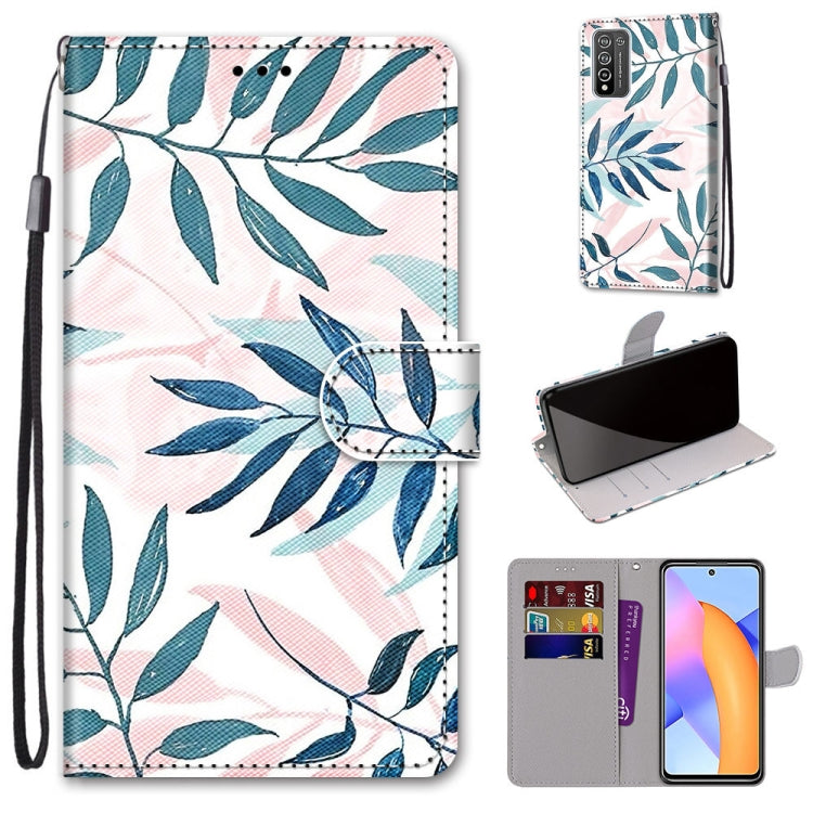 Coloured Drawing Cross Texture Horizontal Flip PU Leather Case with Holder & Card Slots & Wallet & Lanyard, For LG Stylo 7 5G, For Huawei Y9a, For Honor 10X Lite, For Nokia 2.4, For Nokia 3.4