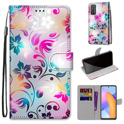 Coloured Drawing Cross Texture Horizontal Flip PU Leather Case with Holder & Card Slots & Wallet & Lanyard, For LG Stylo 7 5G, For Huawei Y9a, For Honor 10X Lite, For Nokia 2.4, For Nokia 3.4