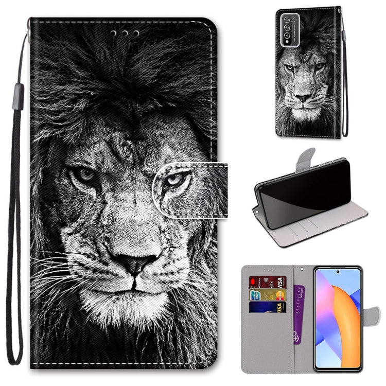 Coloured Drawing Cross Texture Horizontal Flip PU Leather Case with Holder & Card Slots & Wallet & Lanyard, For LG Stylo 7 5G, For Huawei Y9a, For Honor 10X Lite, For Nokia 2.4, For Nokia 3.4