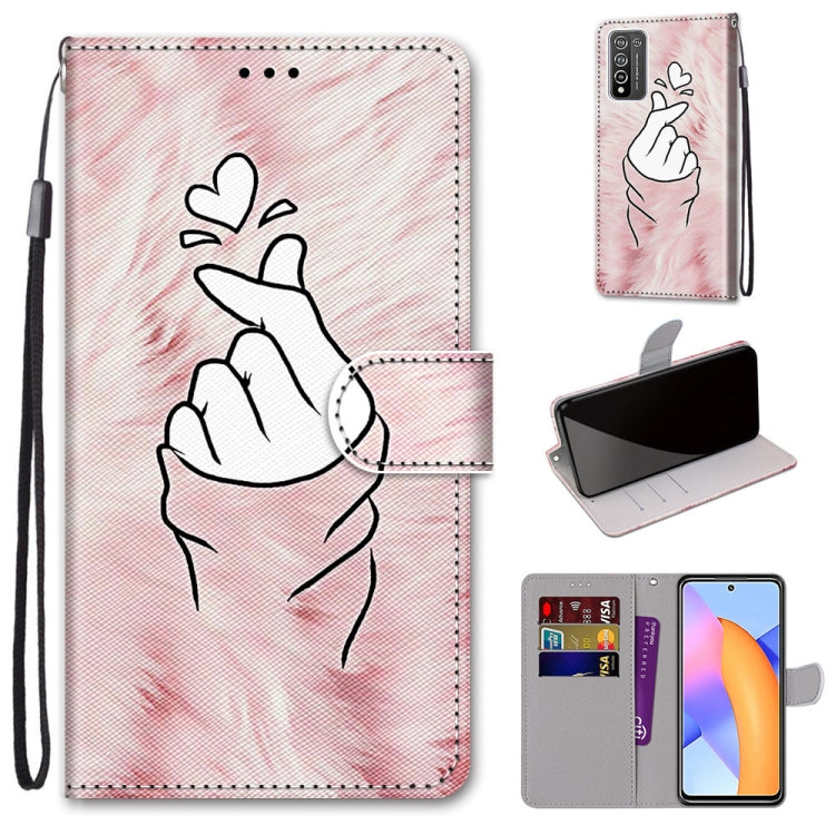 Coloured Drawing Cross Texture Horizontal Flip PU Leather Case with Holder & Card Slots & Wallet & Lanyard, For LG Stylo 7 5G, For Huawei Y9a, For Honor 10X Lite, For Nokia 2.4, For Nokia 3.4