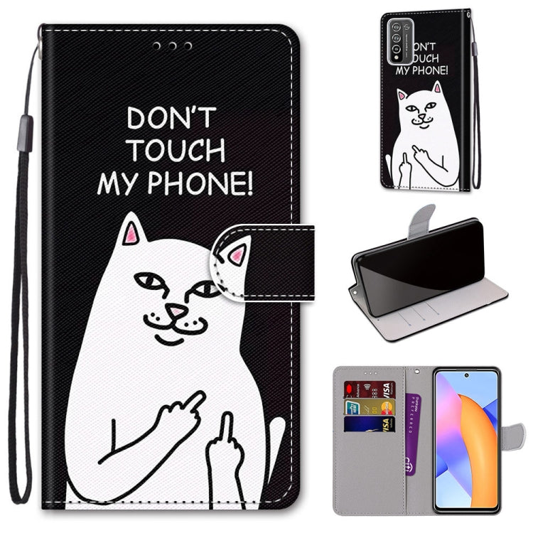 Coloured Drawing Cross Texture Horizontal Flip PU Leather Case with Holder & Card Slots & Wallet & Lanyard, For LG Stylo 7 5G, For Huawei Y9a, For Honor 10X Lite, For Nokia 2.4, For Nokia 3.4