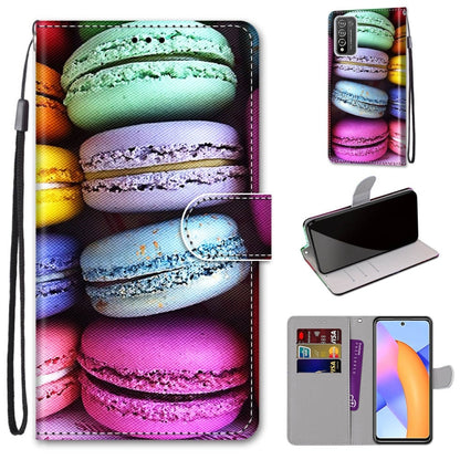 Coloured Drawing Cross Texture Horizontal Flip PU Leather Case with Holder & Card Slots & Wallet & Lanyard, For LG Stylo 7 5G, For Huawei Y9a, For Honor 10X Lite, For Nokia 2.4, For Nokia 3.4