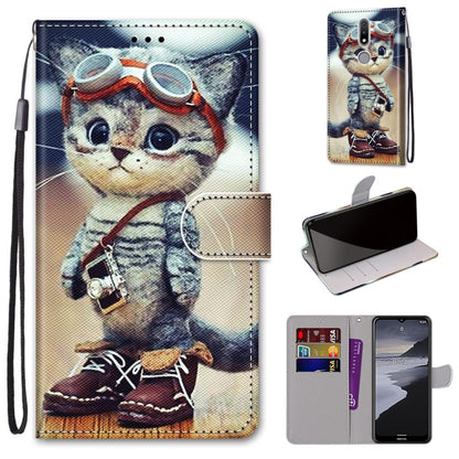 Coloured Drawing Cross Texture Horizontal Flip PU Leather Case with Holder & Card Slots & Wallet & Lanyard, For LG Stylo 7 5G, For Huawei Y9a, For Honor 10X Lite, For Nokia 2.4, For Nokia 3.4