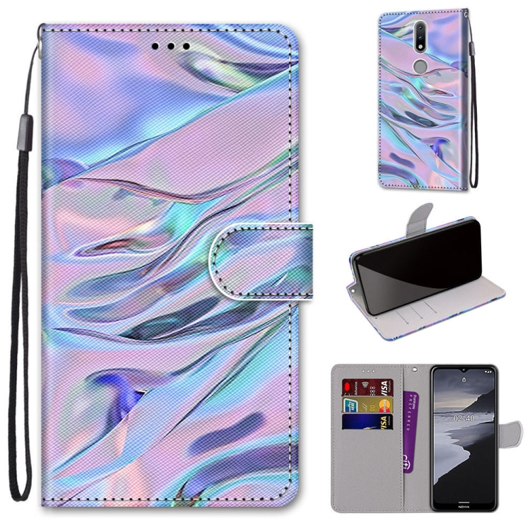 Coloured Drawing Cross Texture Horizontal Flip PU Leather Case with Holder & Card Slots & Wallet & Lanyard, For LG Stylo 7 5G, For Huawei Y9a, For Honor 10X Lite, For Nokia 2.4, For Nokia 3.4