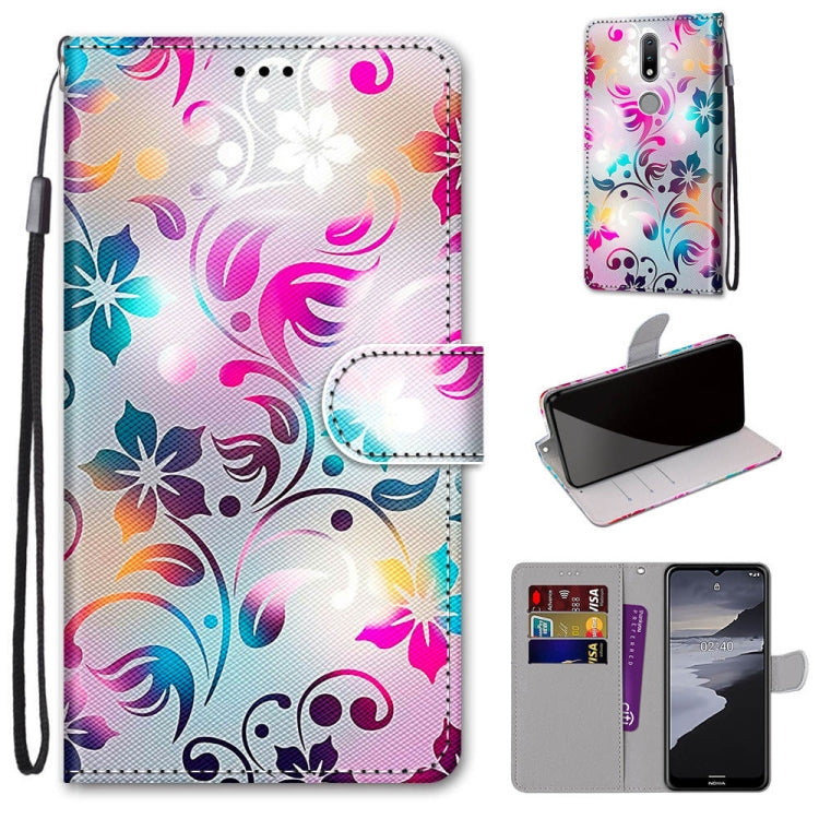 Coloured Drawing Cross Texture Horizontal Flip PU Leather Case with Holder & Card Slots & Wallet & Lanyard, For LG Stylo 7 5G, For Huawei Y9a, For Honor 10X Lite, For Nokia 2.4, For Nokia 3.4