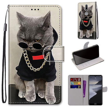 Coloured Drawing Cross Texture Horizontal Flip PU Leather Case with Holder & Card Slots & Wallet & Lanyard, For LG Stylo 7 5G, For Huawei Y9a, For Honor 10X Lite, For Nokia 2.4, For Nokia 3.4