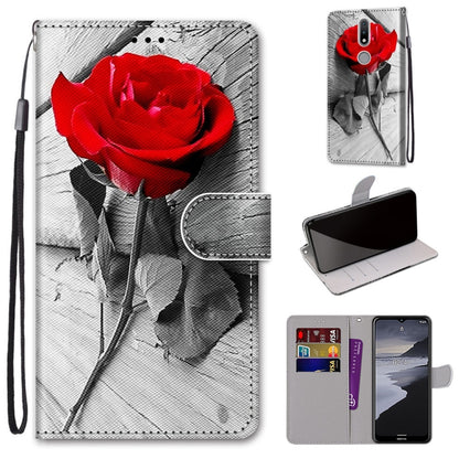 Coloured Drawing Cross Texture Horizontal Flip PU Leather Case with Holder & Card Slots & Wallet & Lanyard, For LG Stylo 7 5G, For Huawei Y9a, For Honor 10X Lite, For Nokia 2.4, For Nokia 3.4