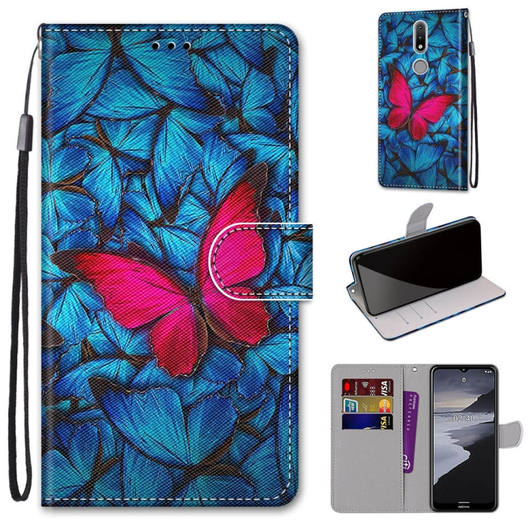Coloured Drawing Cross Texture Horizontal Flip PU Leather Case with Holder & Card Slots & Wallet & Lanyard, For LG Stylo 7 5G, For Huawei Y9a, For Honor 10X Lite, For Nokia 2.4, For Nokia 3.4