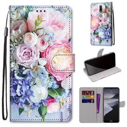 Coloured Drawing Cross Texture Horizontal Flip PU Leather Case with Holder & Card Slots & Wallet & Lanyard, For LG Stylo 7 5G, For Huawei Y9a, For Honor 10X Lite, For Nokia 2.4, For Nokia 3.4