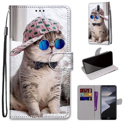 Coloured Drawing Cross Texture Horizontal Flip PU Leather Case with Holder & Card Slots & Wallet & Lanyard, For LG Stylo 7 5G, For Huawei Y9a, For Honor 10X Lite, For Nokia 2.4, For Nokia 3.4