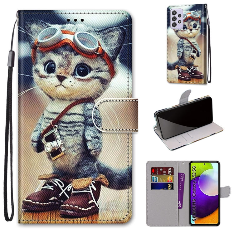 Animal character PU leather phone case with wrist strap and card slots