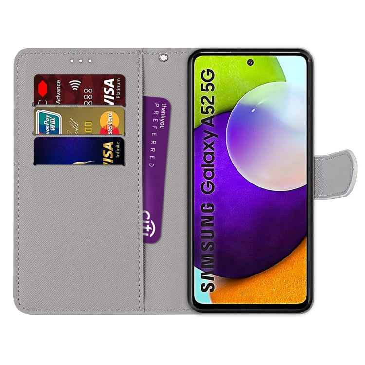 Leaf-print folio phone case with gray card slots and phone display window