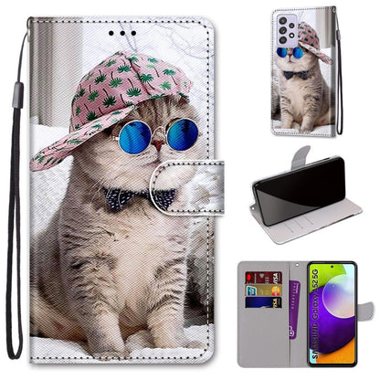 Dog photo with cactus cap flip PU leather phone wallet case with card slots and wrist strap