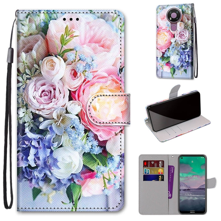 Coloured Drawing Cross Texture Horizontal Flip PU Leather Case with Holder & Card Slots & Wallet & Lanyard, For LG Stylo 7 5G, For Huawei Y9a, For Honor 10X Lite, For Nokia 2.4, For Nokia 3.4