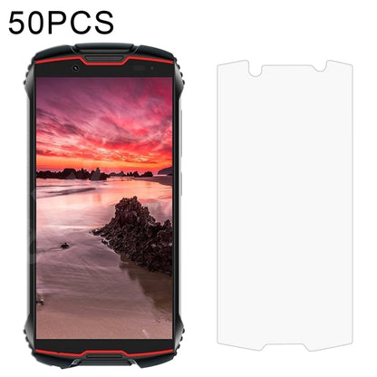 Pack of 50 tempered glass screen protectors with 2.5D curved edge cutouts