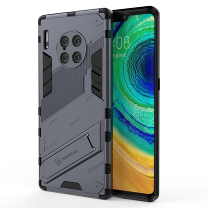Rugged armor phone case with camera cutouts, gray, shockproof style