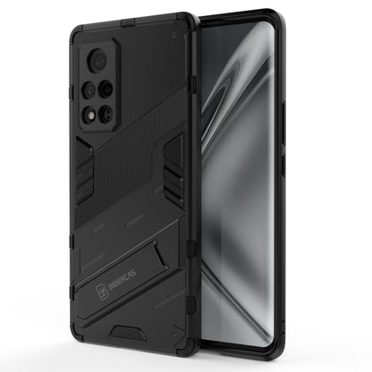 Rugged armor phone case with camera cutouts, black, shockproof style