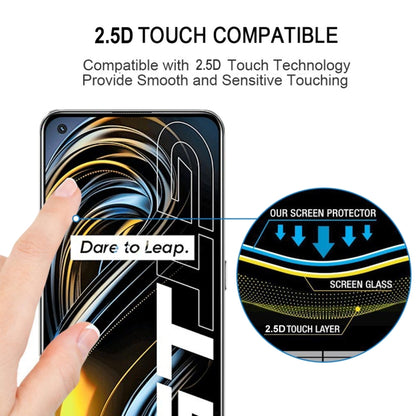 Full-screen tempered glass screen protector with 2.5D rounded edges for smooth touch