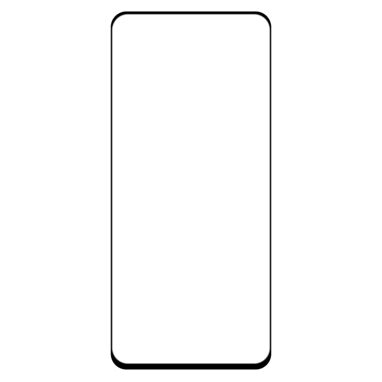 Single tempered glass screen protector film with rounded edges for full coverage