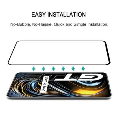 Tempered glass screen protector film with easy, bubble-free installation arrows
