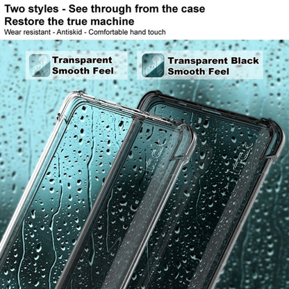 Clear and transparent black shockproof TPU phone cases with smooth transparent finish