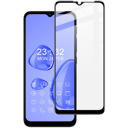 Tempered glass screen protector film for a smartphone, full-coverage clear panel