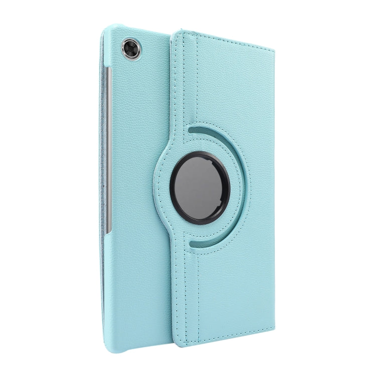 Light blue flip leather case with circular stand for Lenovo Tab M10 Plus 10.3