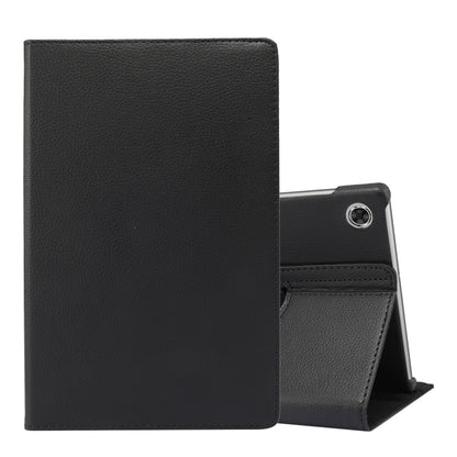 Black 360-degree rotation flip leather case with holder for Lenovo Tab M10 Plus 10.3
