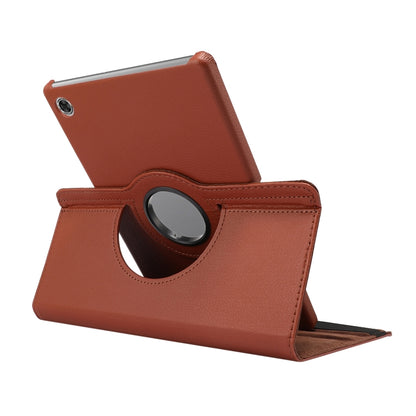 Orange flip leather case with circular kickstand ring and camera cutout