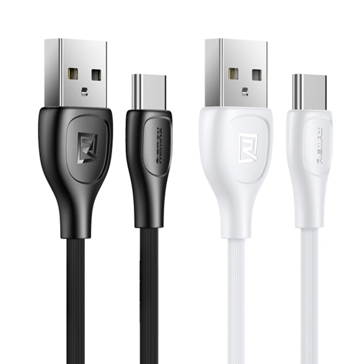 Remax Lesu Pro charging data cables in black and white with USB-A ends