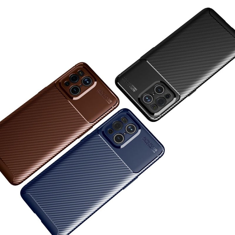 Black carbon-fiber TPU phone case side view with camera and port cutouts