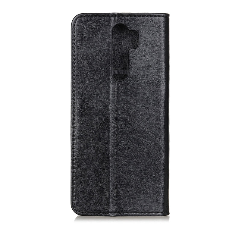 Black flip leather case with camera/port cutouts and stitched edges