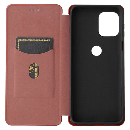 Brown magnetic flip phone case with card slot and separate back cover