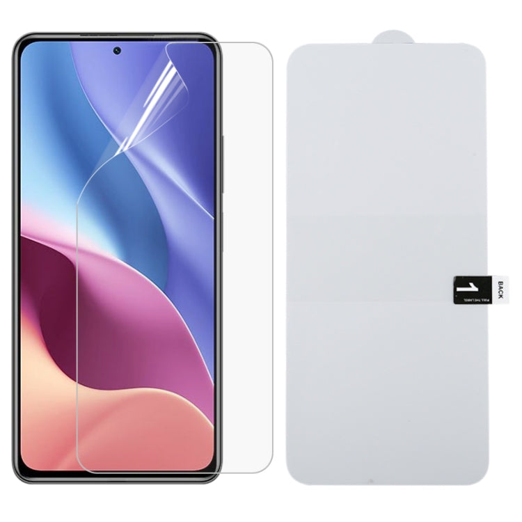 Full screen hydrogel film protector, clear front cover with guide card