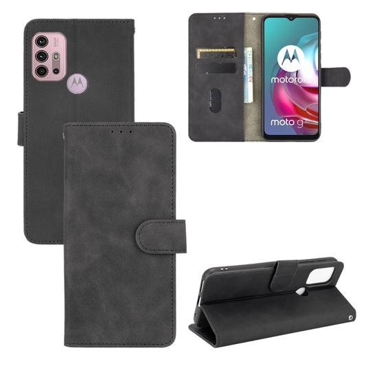 Black PU leather flip phone wallet case with magnetic buckle, card slots, stand view