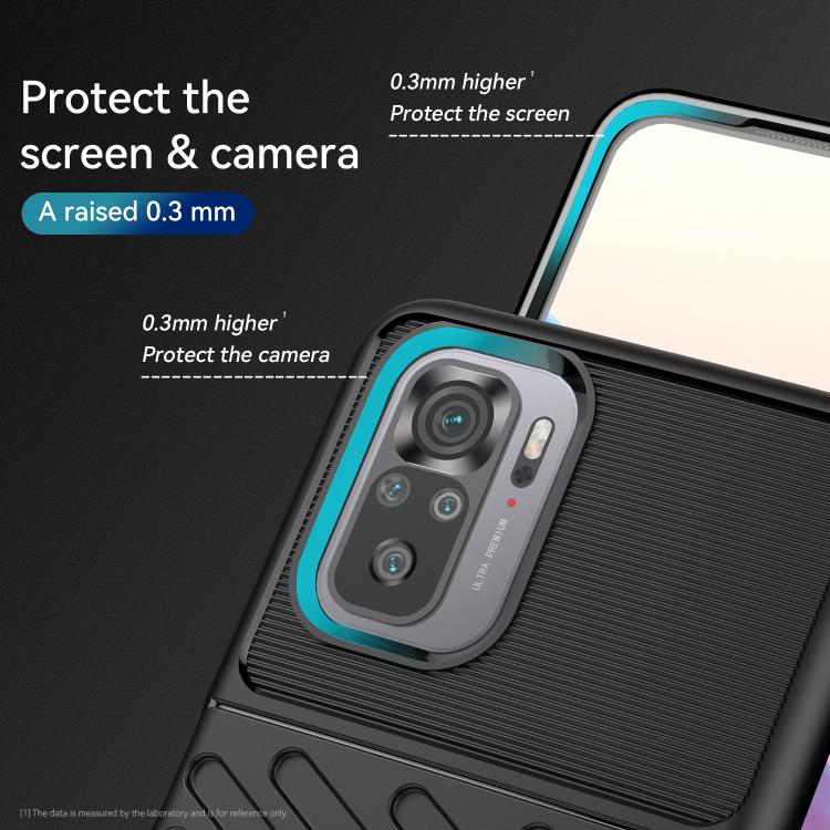 Black TPU phone case with raised screen and camera bezels