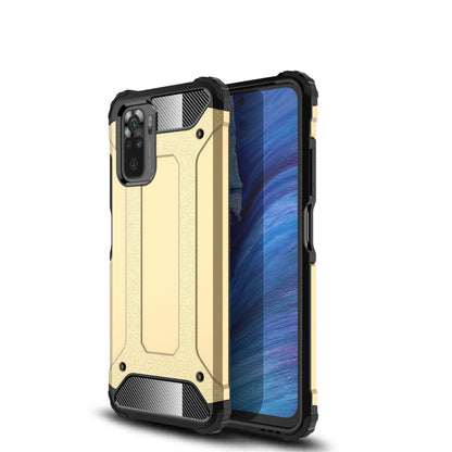 Magic Armor TPU+PC phone case, black/metallic gold with rugged corner guards